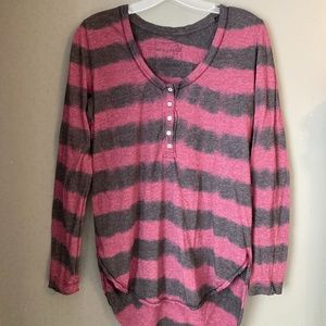 COPY - Free People Radical Tie Dye Striped Tunic Henley